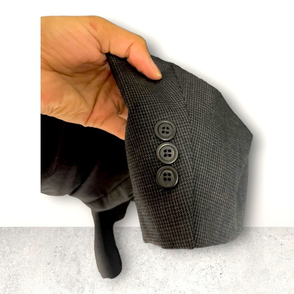 Brooks Brother 1818 Madison Mens 41 L Gray 100% Wool Blazer vintage - Picture 5 of 6